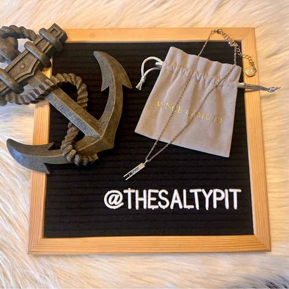 Just In! NIP Vince Camuto Blue Ombré CZ Necklace - Picture 2 of 10